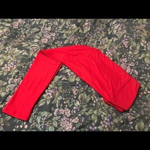 RARE Tall and Curvy Red LuLaRoe Leggings NWOT